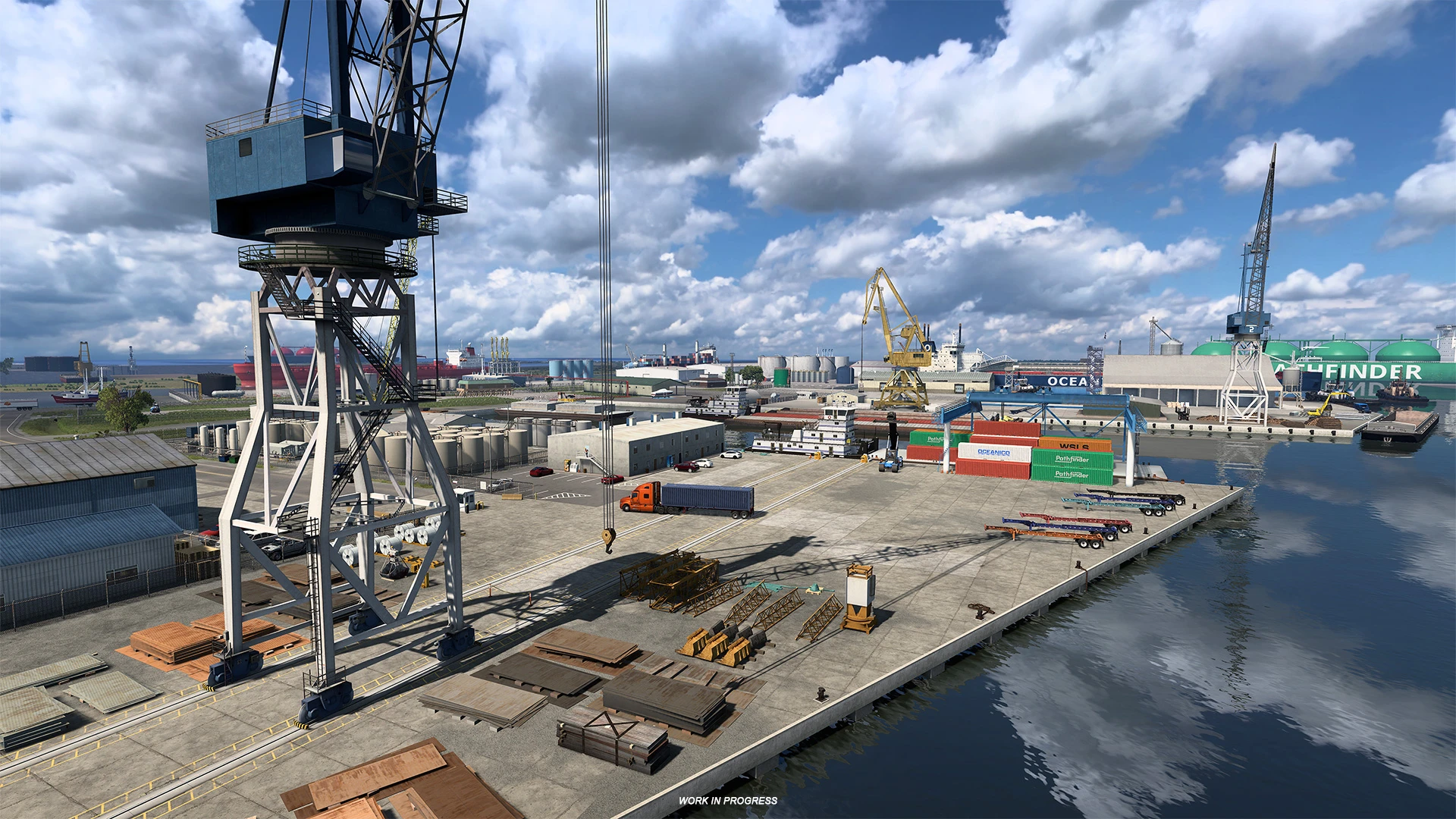 Новые скриншоты из будущего DLC Луизиана для American Truck Simulator - Порт-Фуршон
