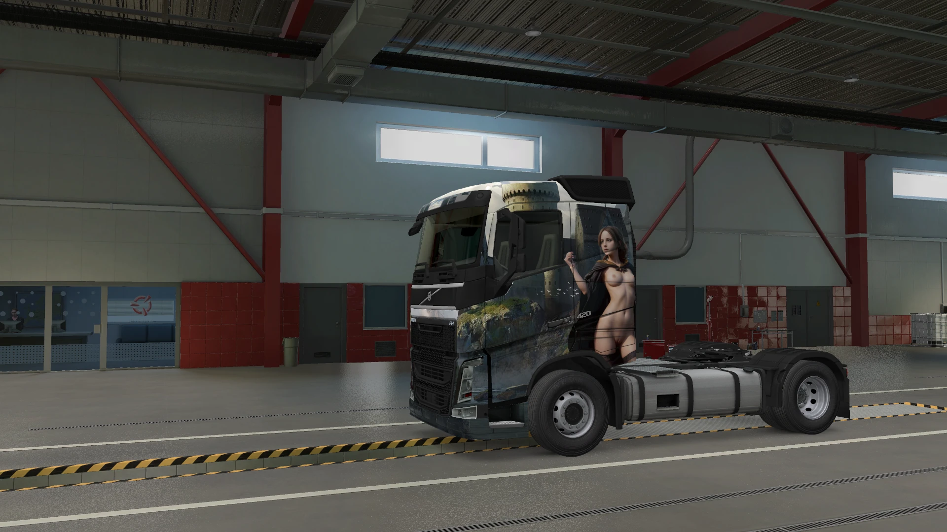 Euro Truck Simulator 2 "Эротический скин Volvo FH Hogwarts"
