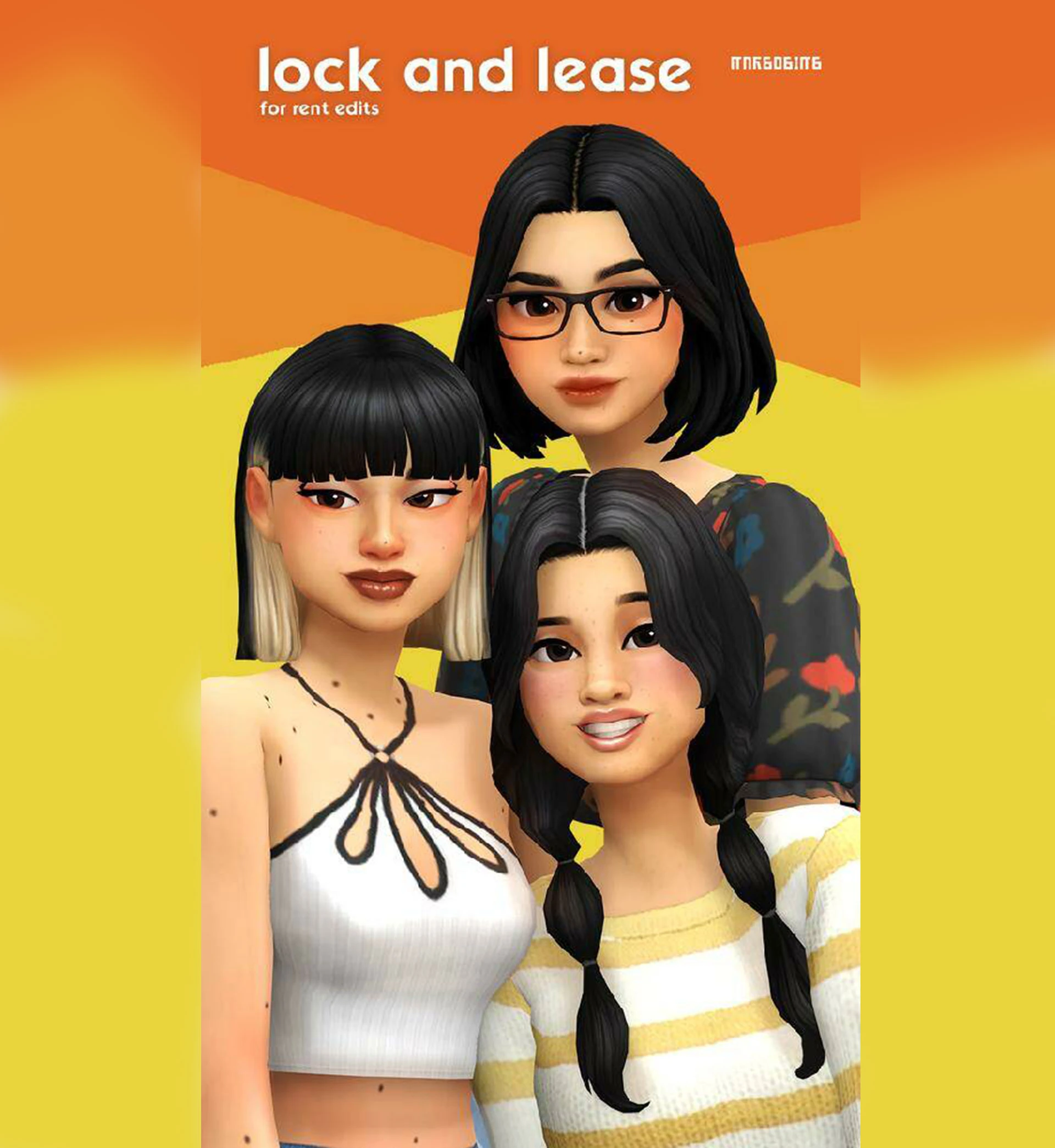 The Sims 4 "Сборка модов - набор женских причёсок для подростков"