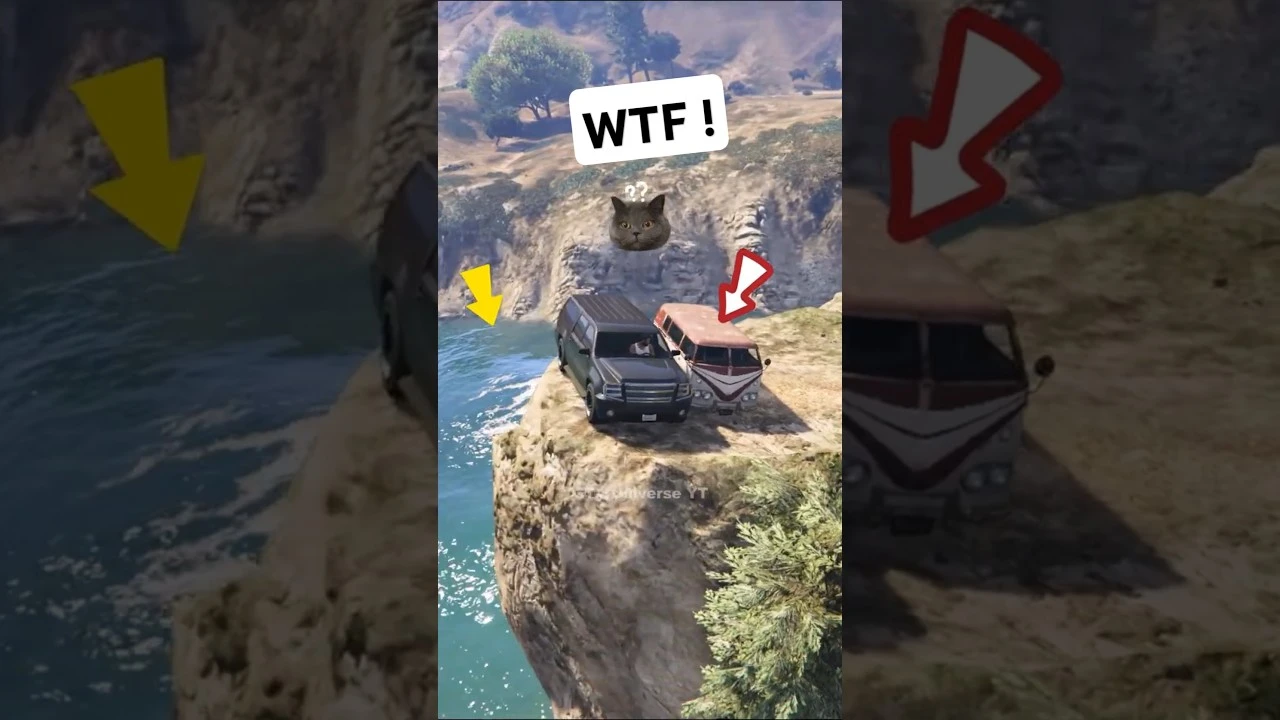 Смогут ли копы в разных частях GTA арестовать тебя, если ты прижат к обрыву другой машиной?