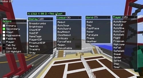 Minecraft: Чит-Мод/Cheat-Mode (Nodus) [1.7.10]