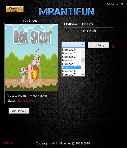 Iron Snout: Трейнер/Trainer (+1) [2.25.2016] {MrAntiFun}