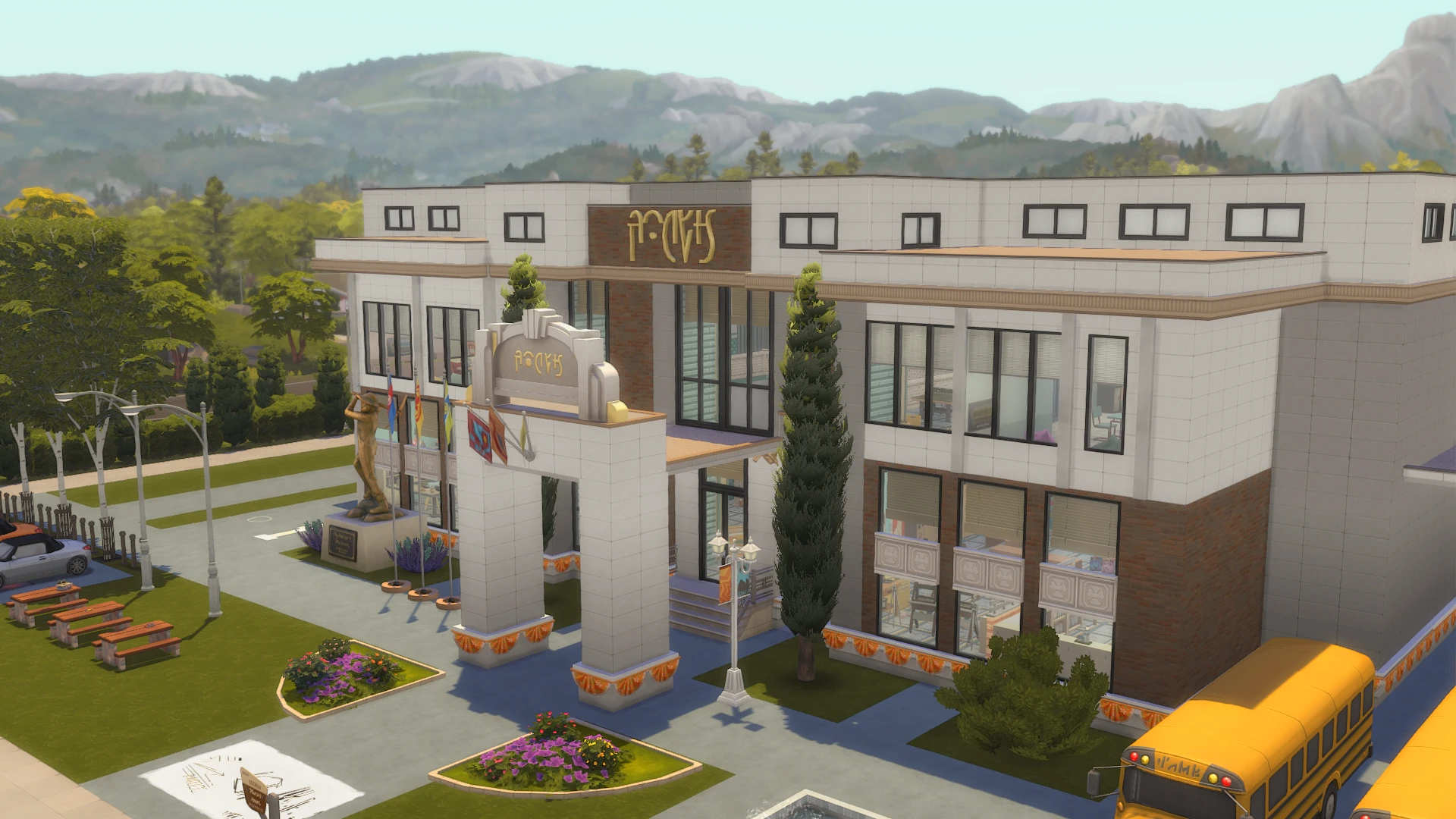 The Sims 4 "Современная школа в Коппердейле"