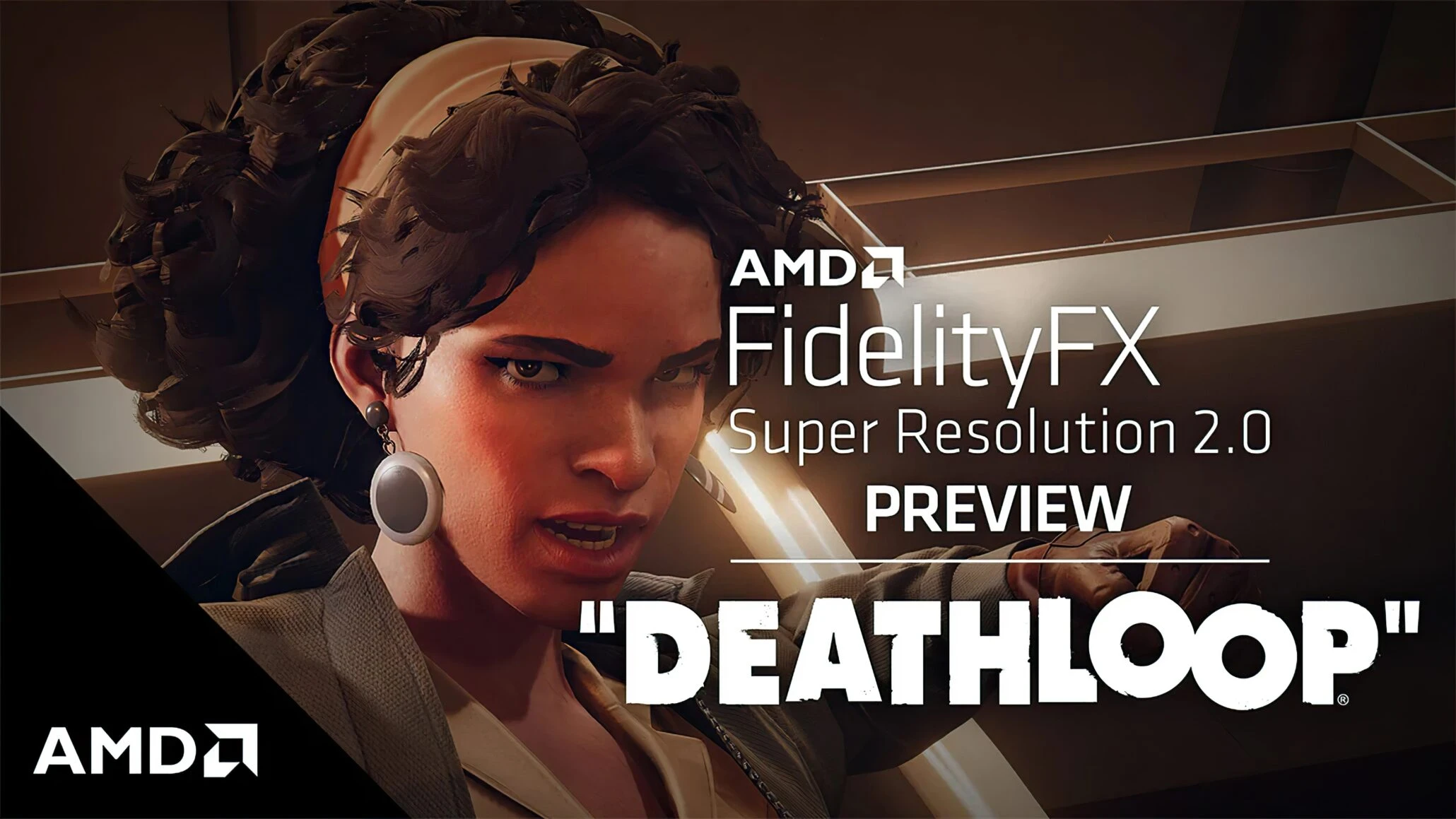 AMD показала сравнительные скриншоты Deathloop с технологией FidelityFX Super Resolution 2.0 при различных разрешениях