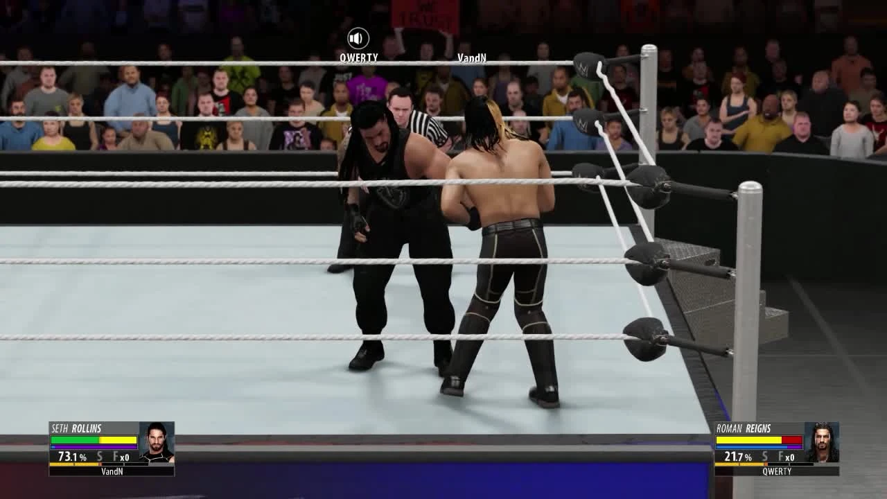 WWE 2K16 "Online Random - Seth Rollins vs Roman Reigns"