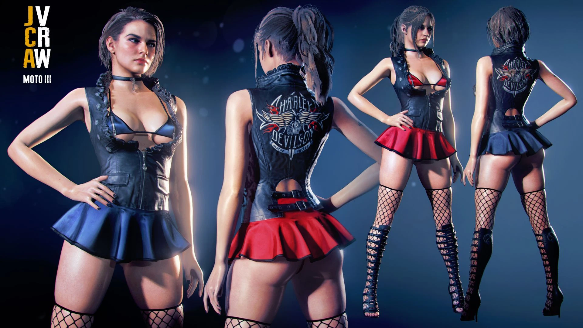 Resident Evil 3 "Джилл в мото корсете III" {DrSlumpX}