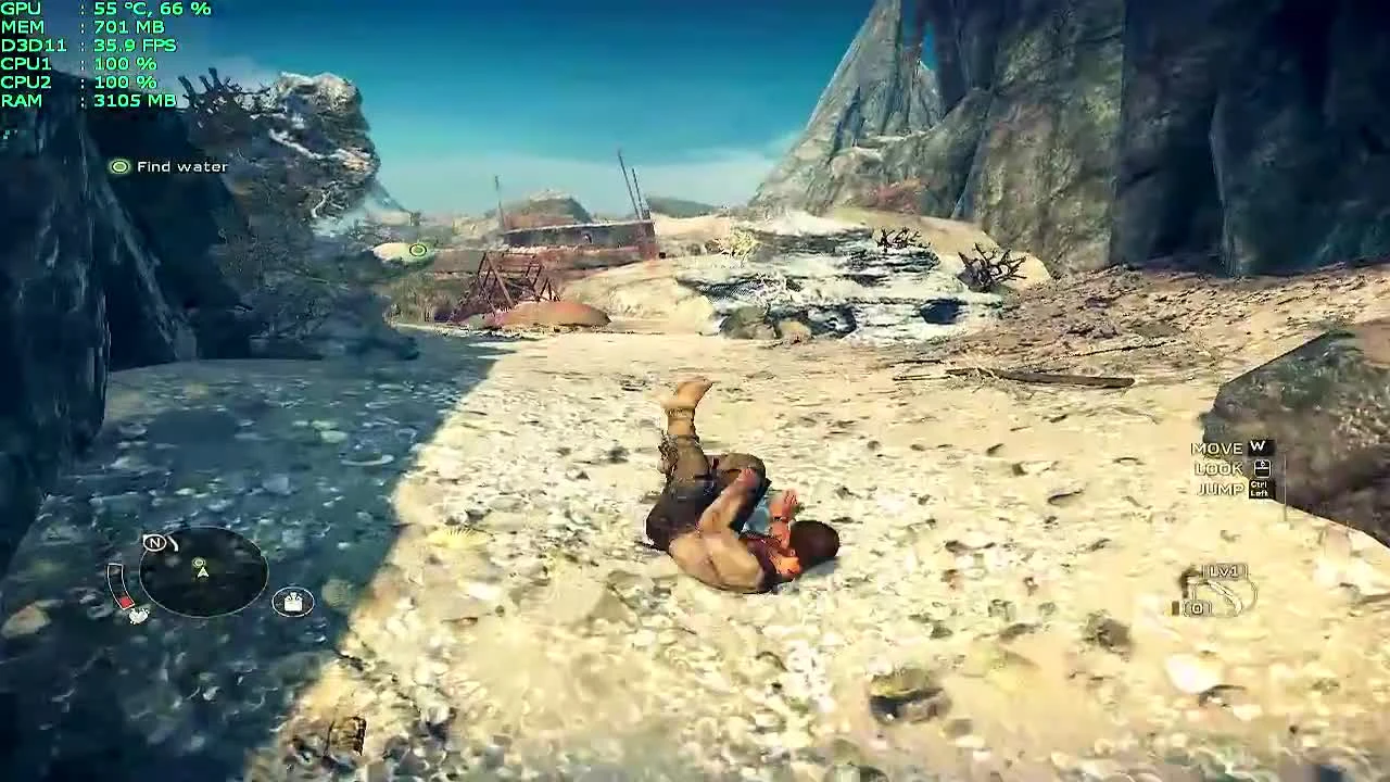 MAD MAX на GTX 550TI + AMD Athlon X2 250