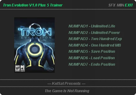 TRON Evolution: Трейнер (+5) [1.0] {KelSat}