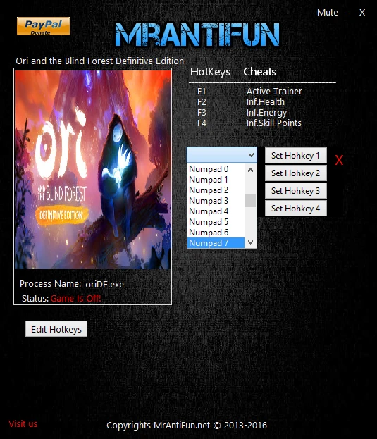 Ori and the Blind Forest: Definitive Edition: Трейнер/Trainer (+3) [1.00] {MrAntiFun}