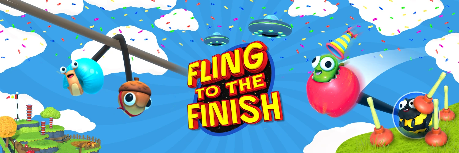 Кооперативная гоночка Fling to the Finish вышла в раннем доступе Steam