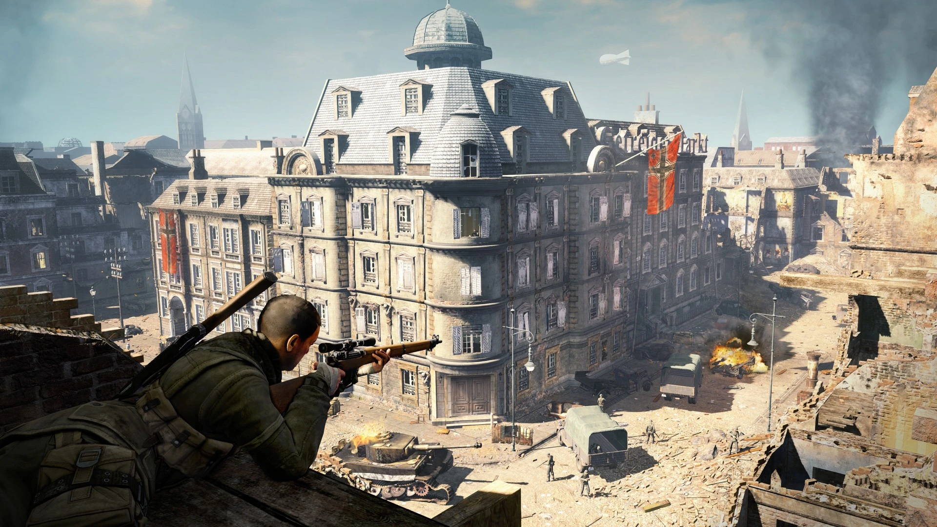 Cравнение ПК версии Sniper Elite V2 Remastered на максимальных настройках графики