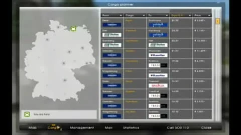 German Truck Simulator "Геймплей видео"