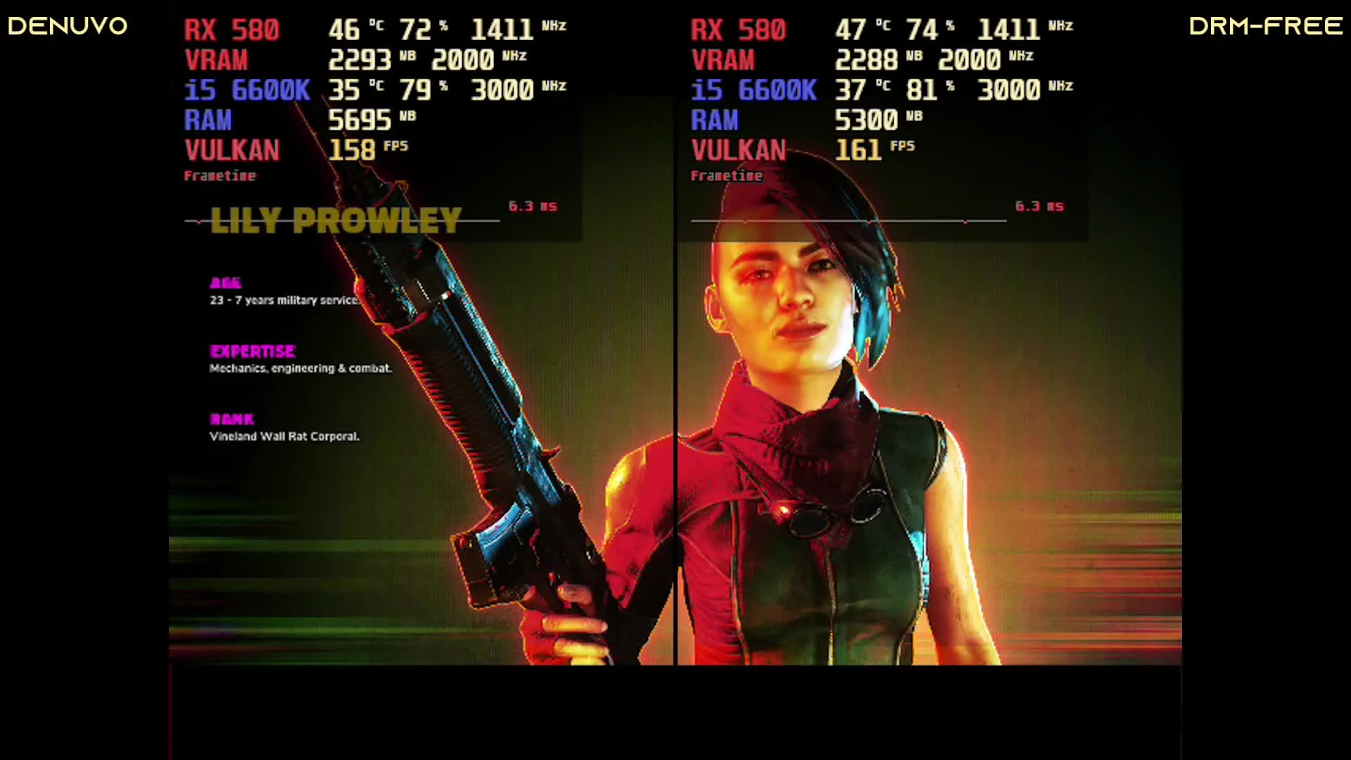 Сравнение Rage 2: Denuvo vs Drm-Free