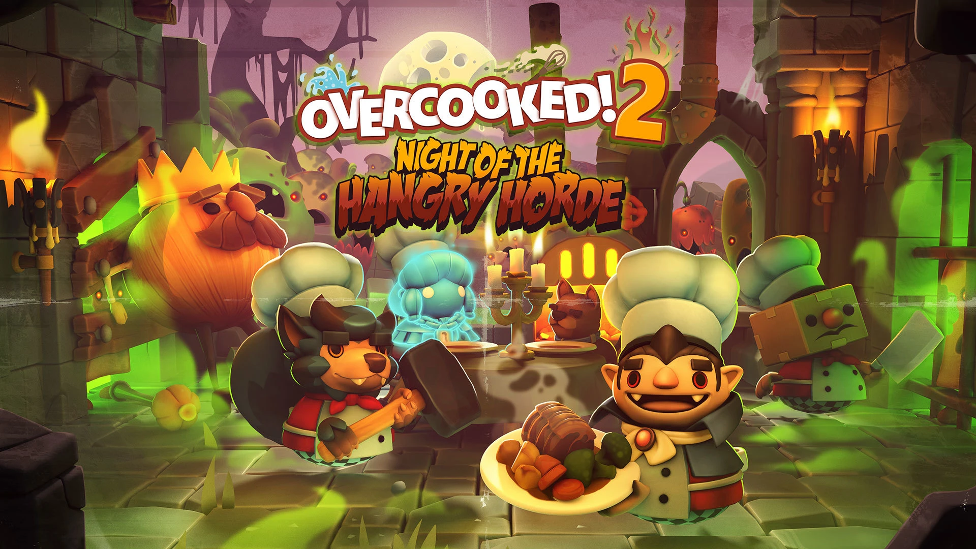Новое DLC для Overcooked 2 под названием Night of the Hangry Horde стало доступно для приобретения