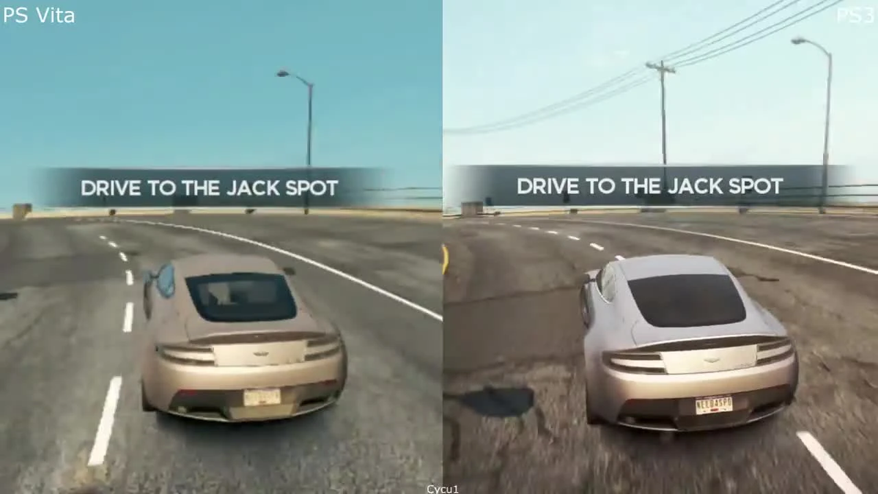 Need For Speed Most Wanted - PS Vita vs PS3