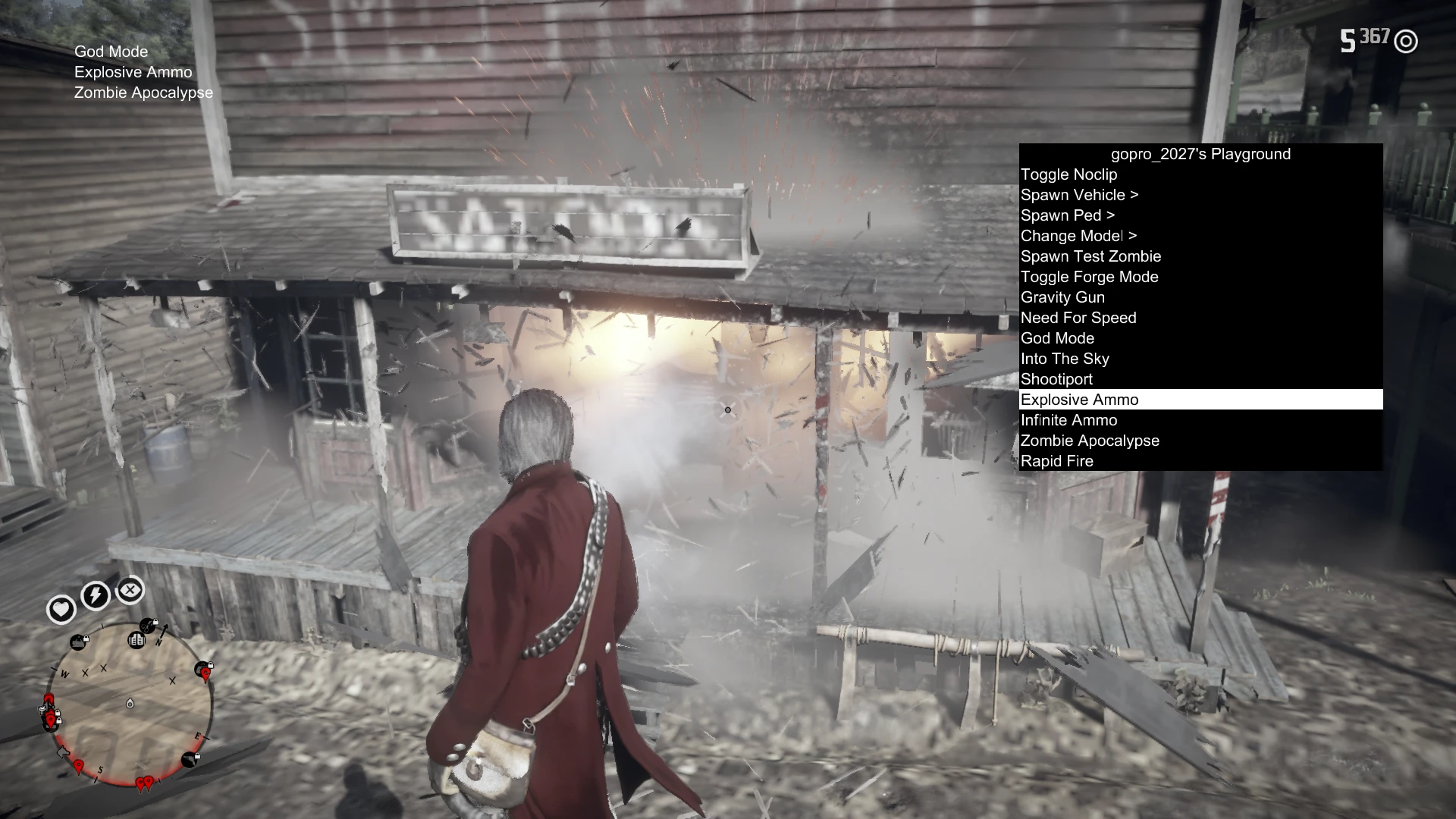 Red Dead Redemption 2 "Меню со случайными модами"