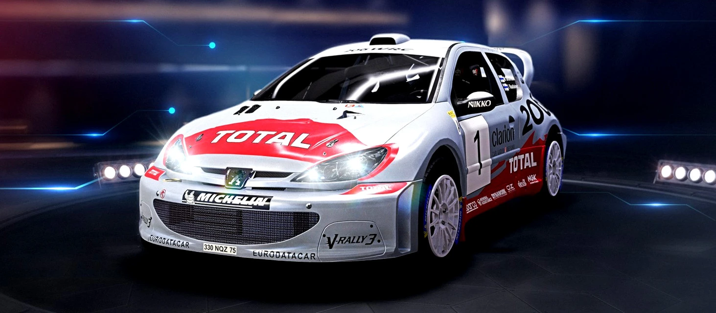 Для игры WRC Generations бесплатно раздают автомобиль Peugeot 206 WRC