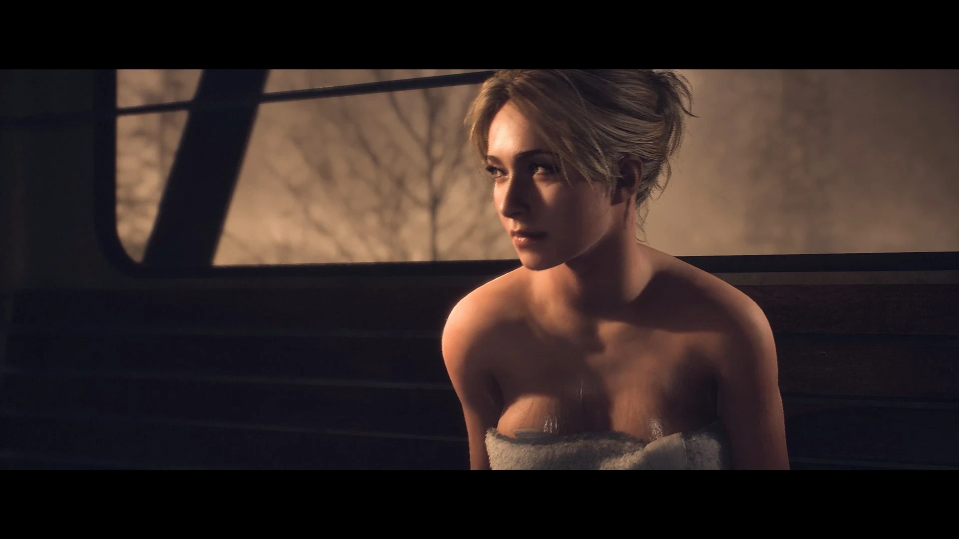 Until Dawn "Саманта в коротком полотенце"