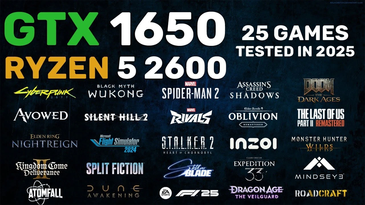 Тест GTX 1650 в 2025 году: Oblivion Remastered, The Last of Us 2, S.T.A.L.K.E.R. 2 и еще 25 игр