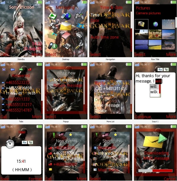 God of War 3 "Тема для Sony Ericsson 240*320"