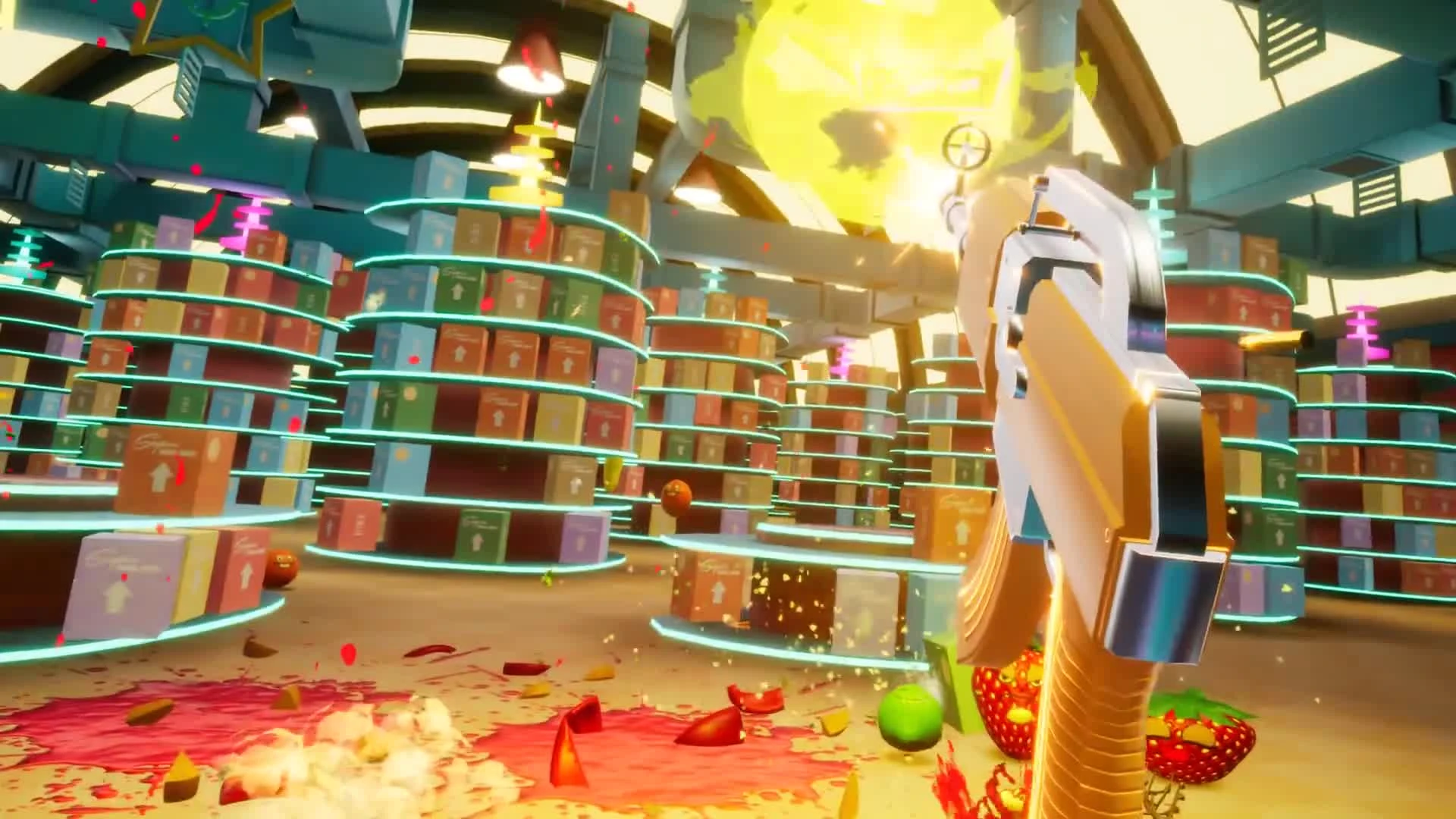 Релизный трейлер сочного VR-боевика Shooty Fruity