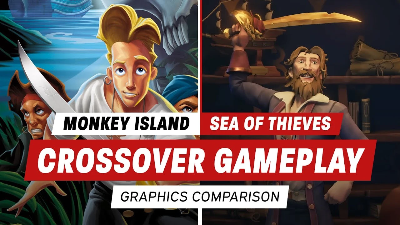 В новом сравнительном ролике показали, как выглядят знакомые места в Sea of Thieves: The Legend of Monkey Island