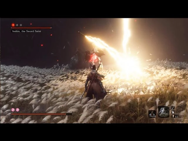 Иссшин быстро зашёл в инвентарь за молнией