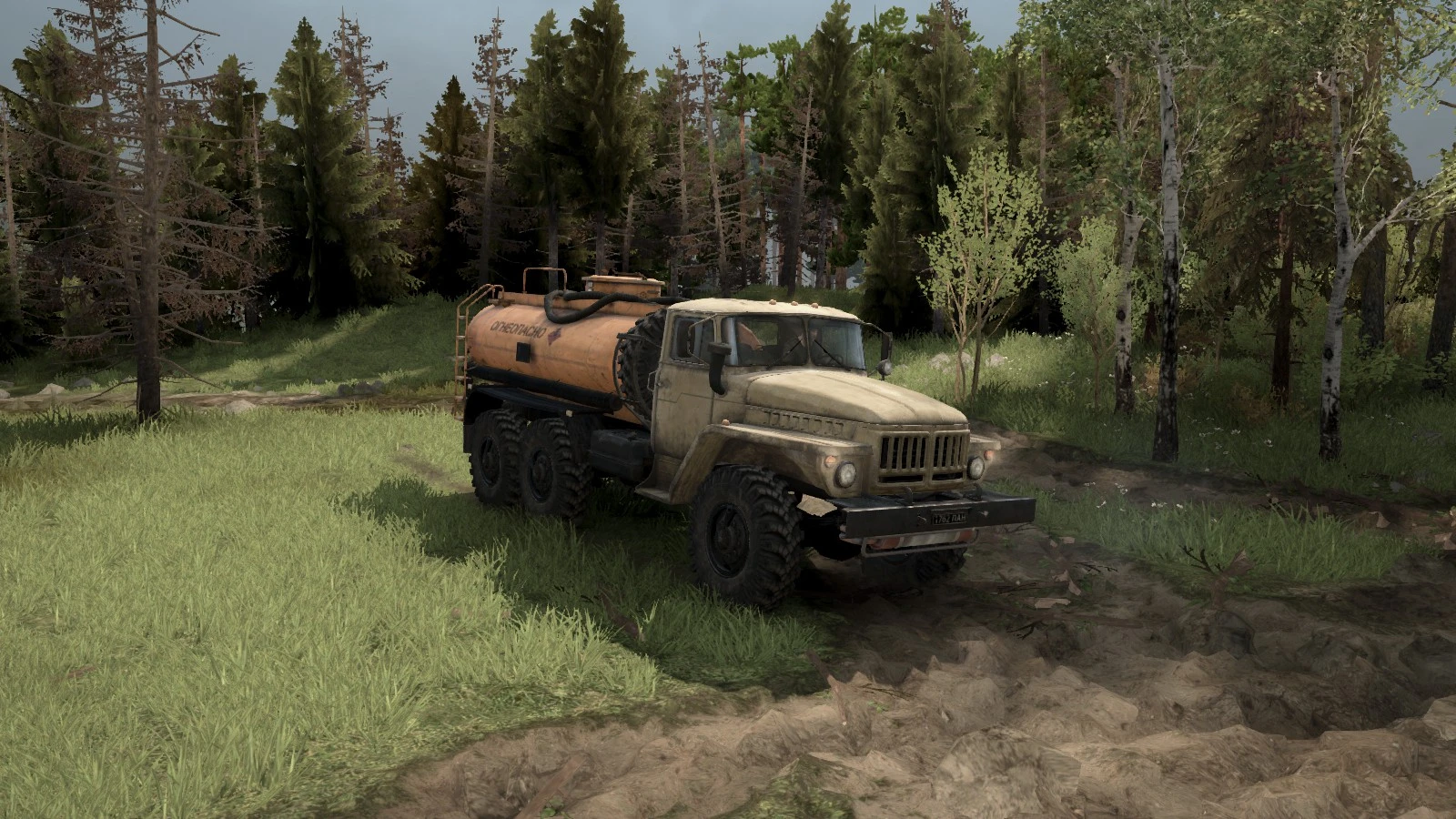 Spintires: MudRunner "Уменьшение тумана, голубое небо, всегда солнце "