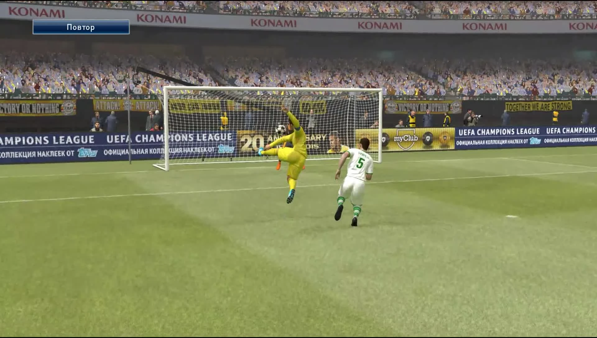 PES 16 "Голы и моменты с кастомной командой в МЛ pt.1"