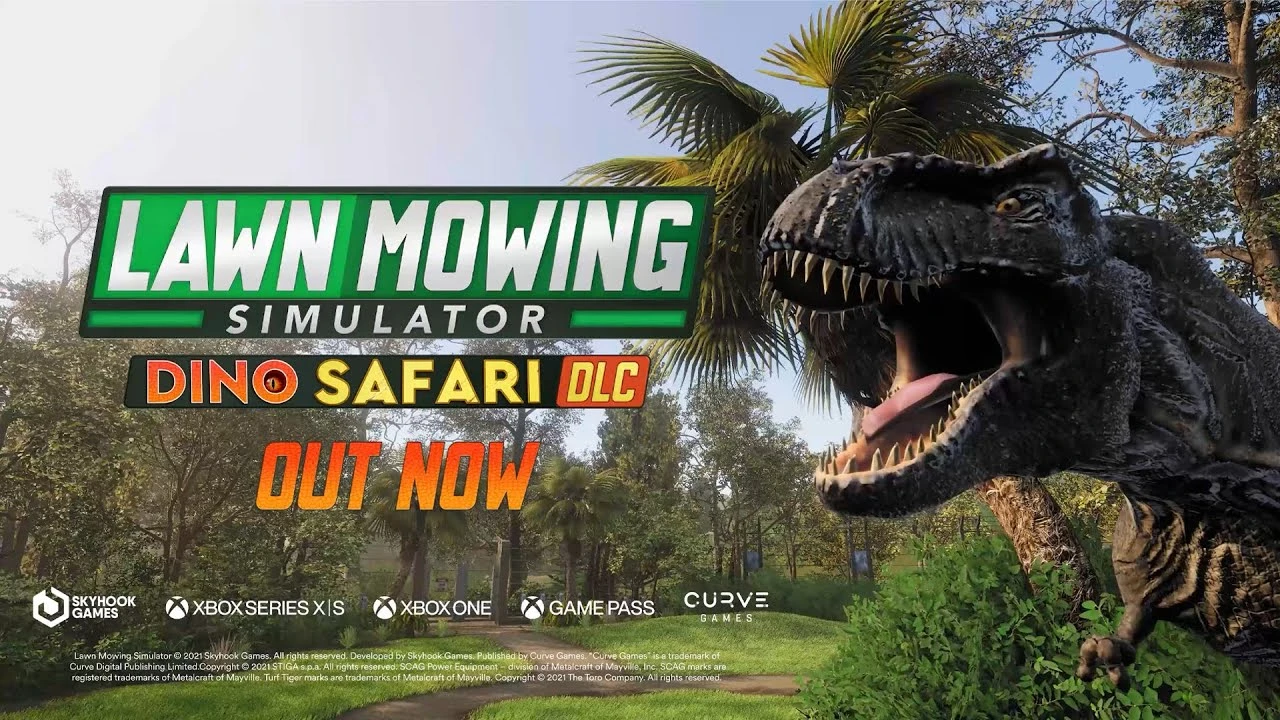 Для Lawn Mowing Simulator стал доступен DLC Dino Safari