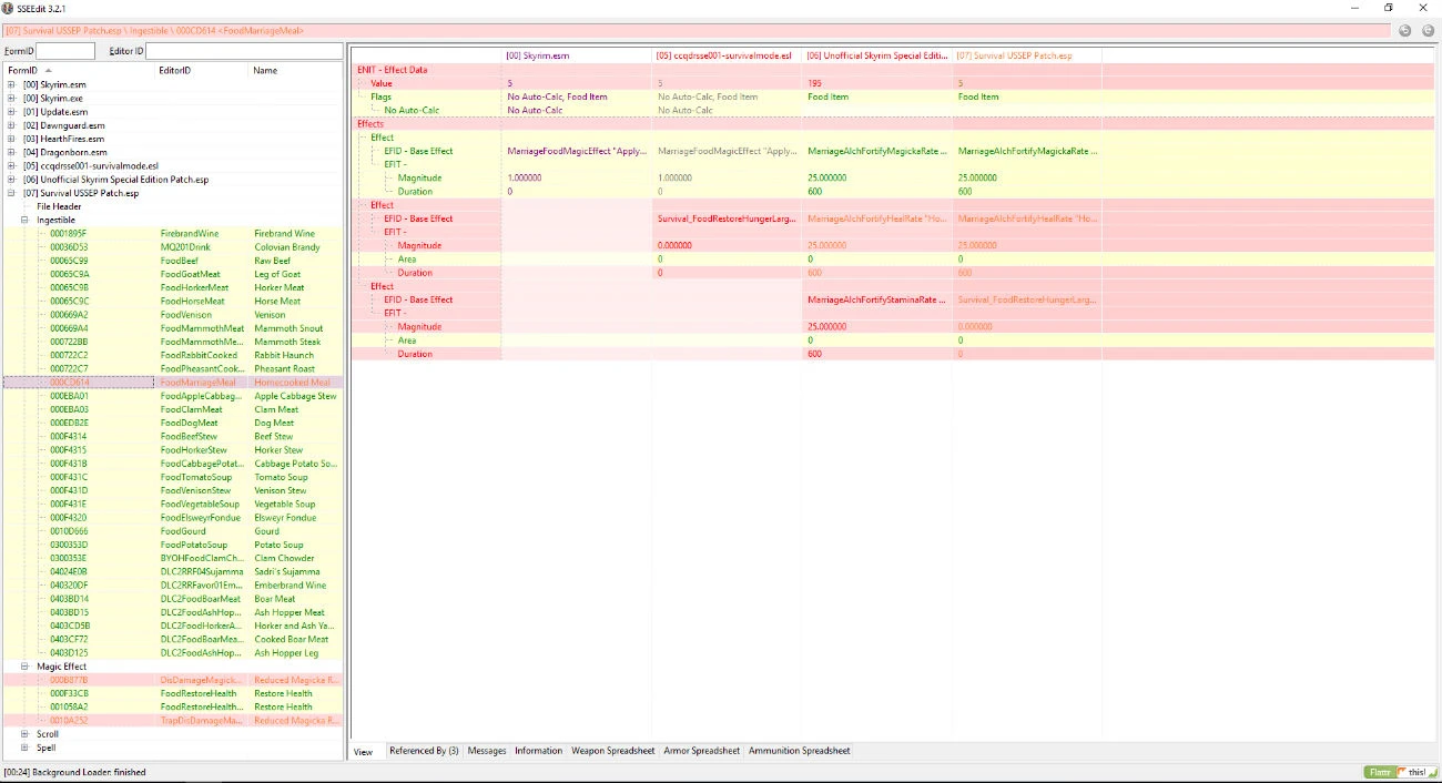 Skyrim SE "Unofficial Skyrim Survival Patch [RU]"