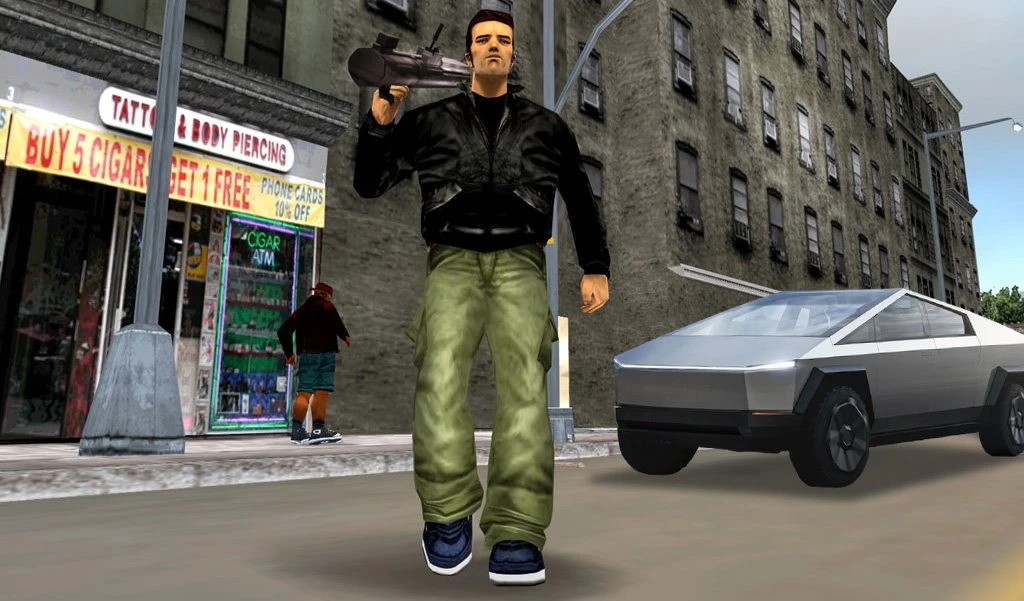 Tesla Cybertruck в GTA 3