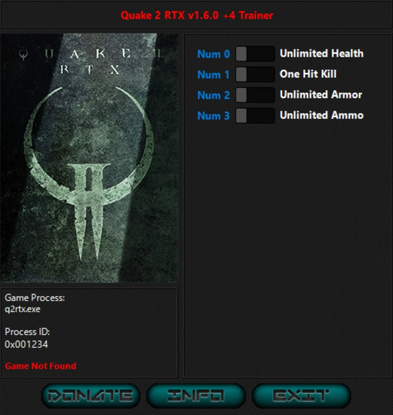 Quake 2 RTX "Трейнер +4" [1.7.0] {iNvIcTUs oRCuS / HoG}