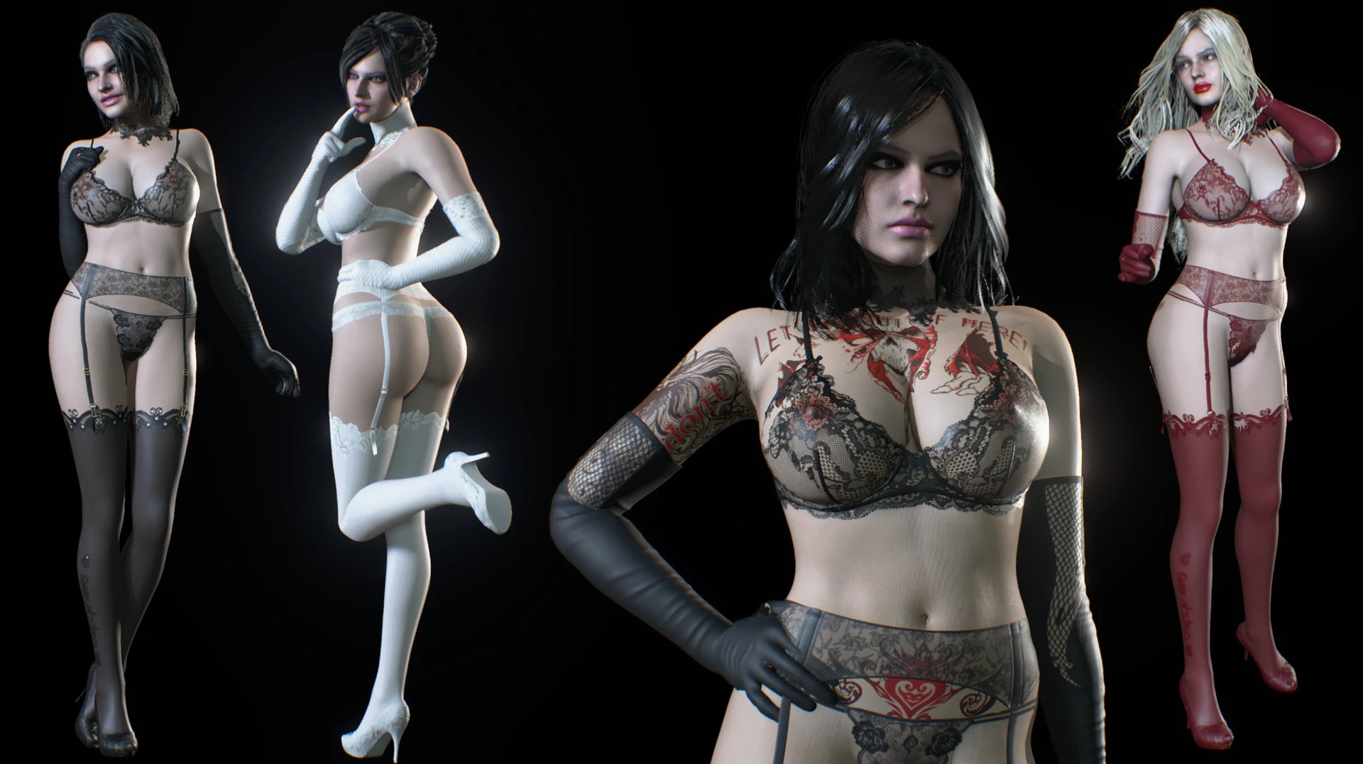 Resident Evil 3 "Джилл в сексуальном белье с чулками" [3]