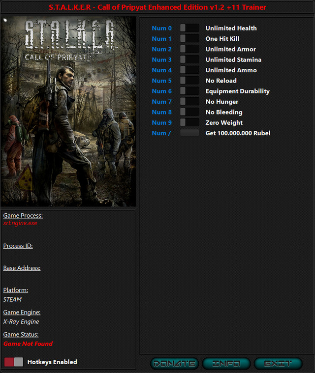 S.T.A.L.K.E.R - Call of Pripyat Enhanced Edition "Трейнер +11" [1.2] {iNvIcTUs oRCuS / HoG}