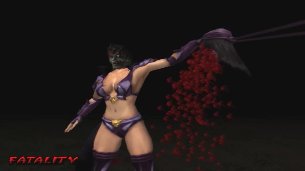 Лю Канг Зомби делает всем фаталити с отрыванием головы