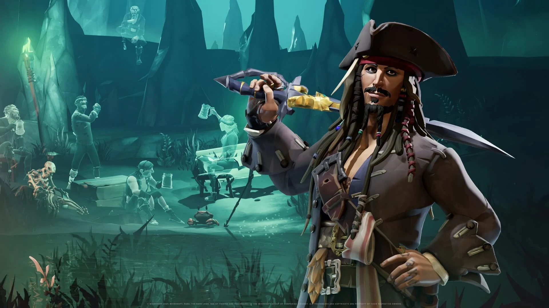 Первые скриншоты бесплатного DLC про пиратов Карибского моря для Sea of Thieves