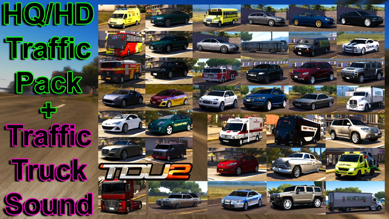 Test Drive Unlimited 2 "HQ/HD Traffic Pack"