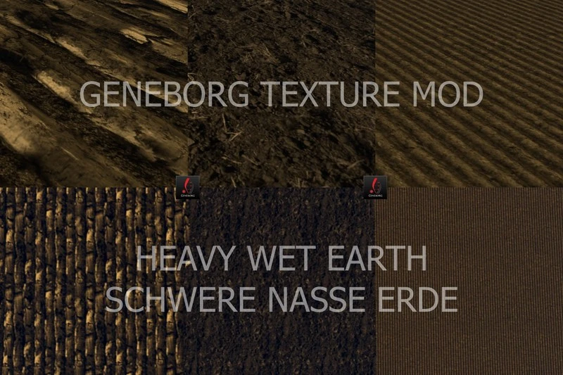 Farming Simulator 15 "Текстуры Земли Ground Textures Hard Wet V 1.0"