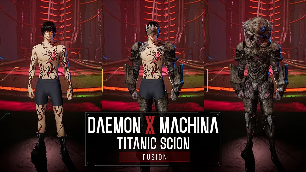 Daemon X Machina: Titanic Scion - мощная система слияния и тяжёлая броня в новых трейлерах