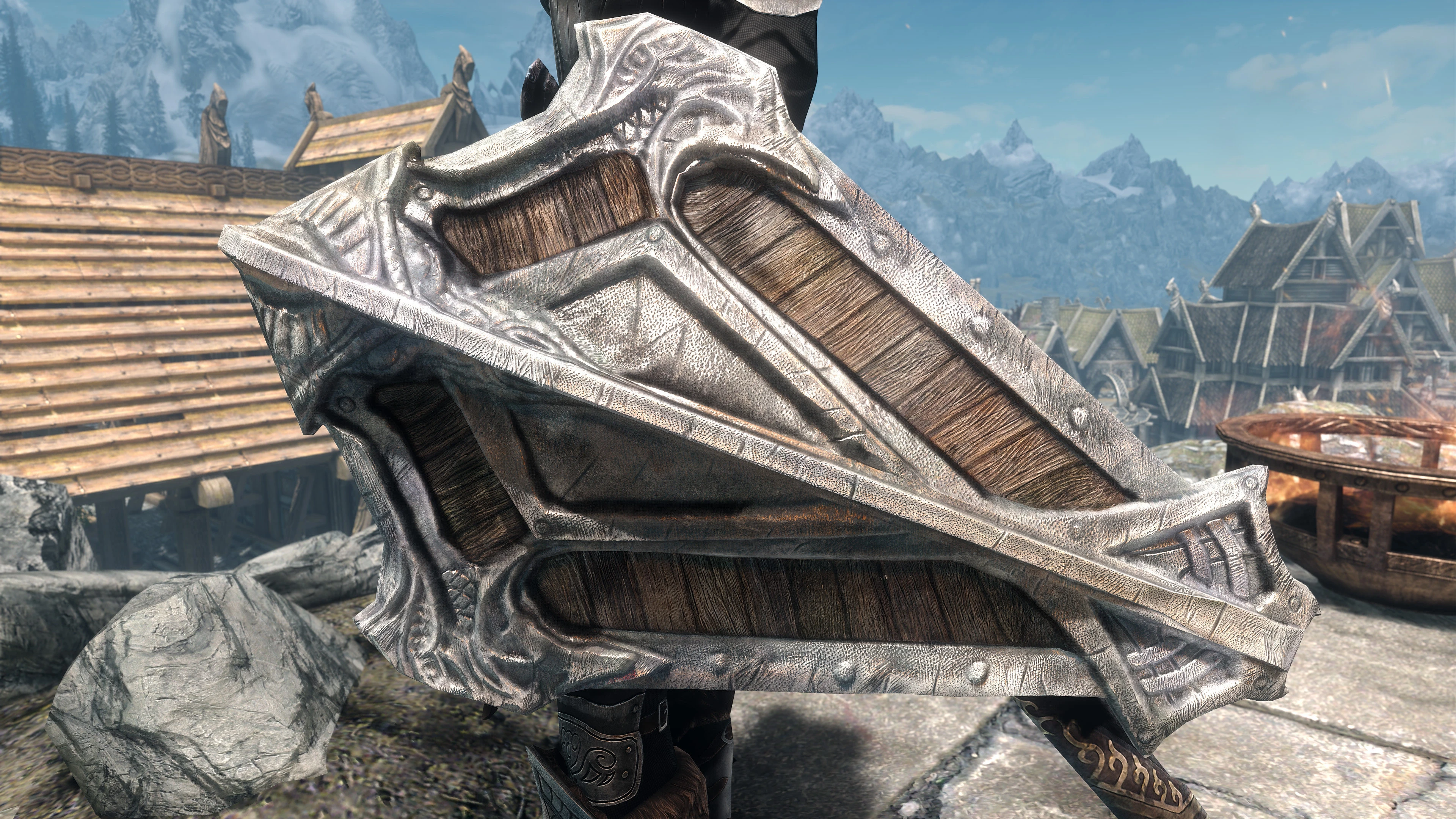 Для Skyrim Special Edition вышел новый пакет 4K-текстур для всех щитов