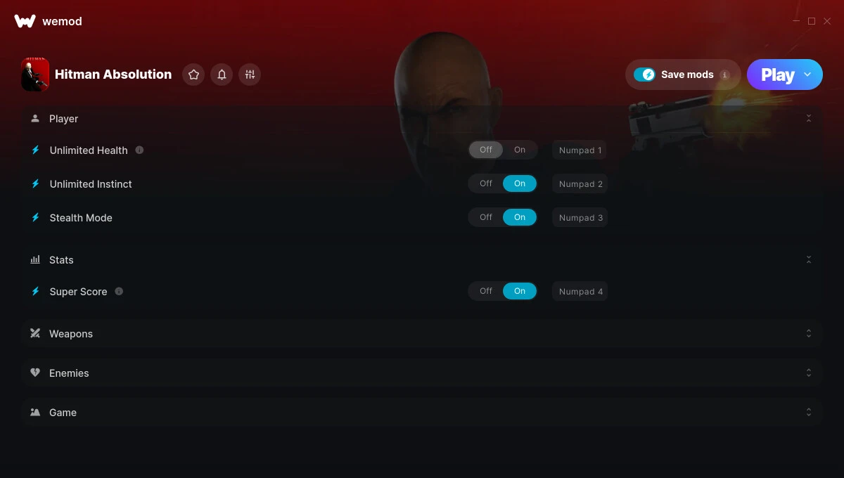 Hitman: Absolution "Трейнер +11: Здоровье, патроны, невидимость, очки, супер урон" {FLiNG / WeMod}