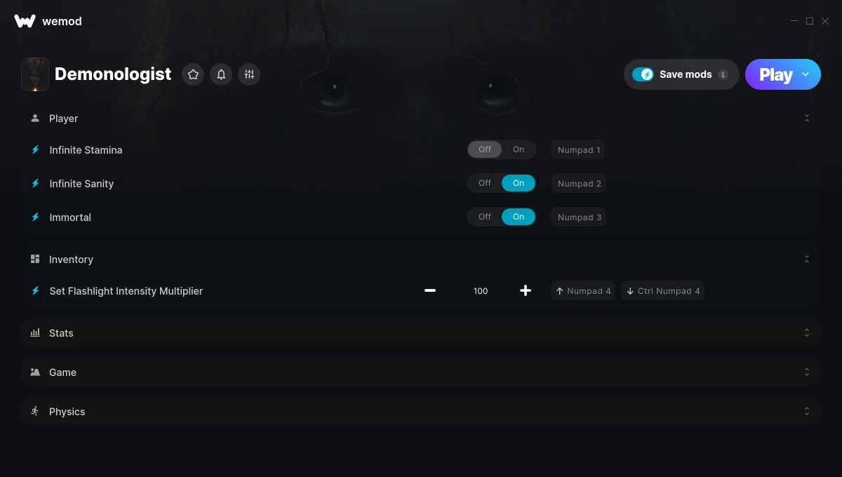 Demonologist "Трейнер +14" [UPD: 29.05.2025] {GreenHouse / WeMod}