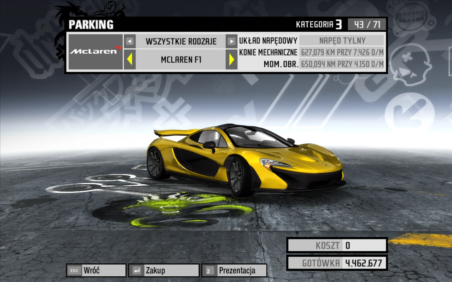 Need for Speed ProStreet "McLaren P1"
