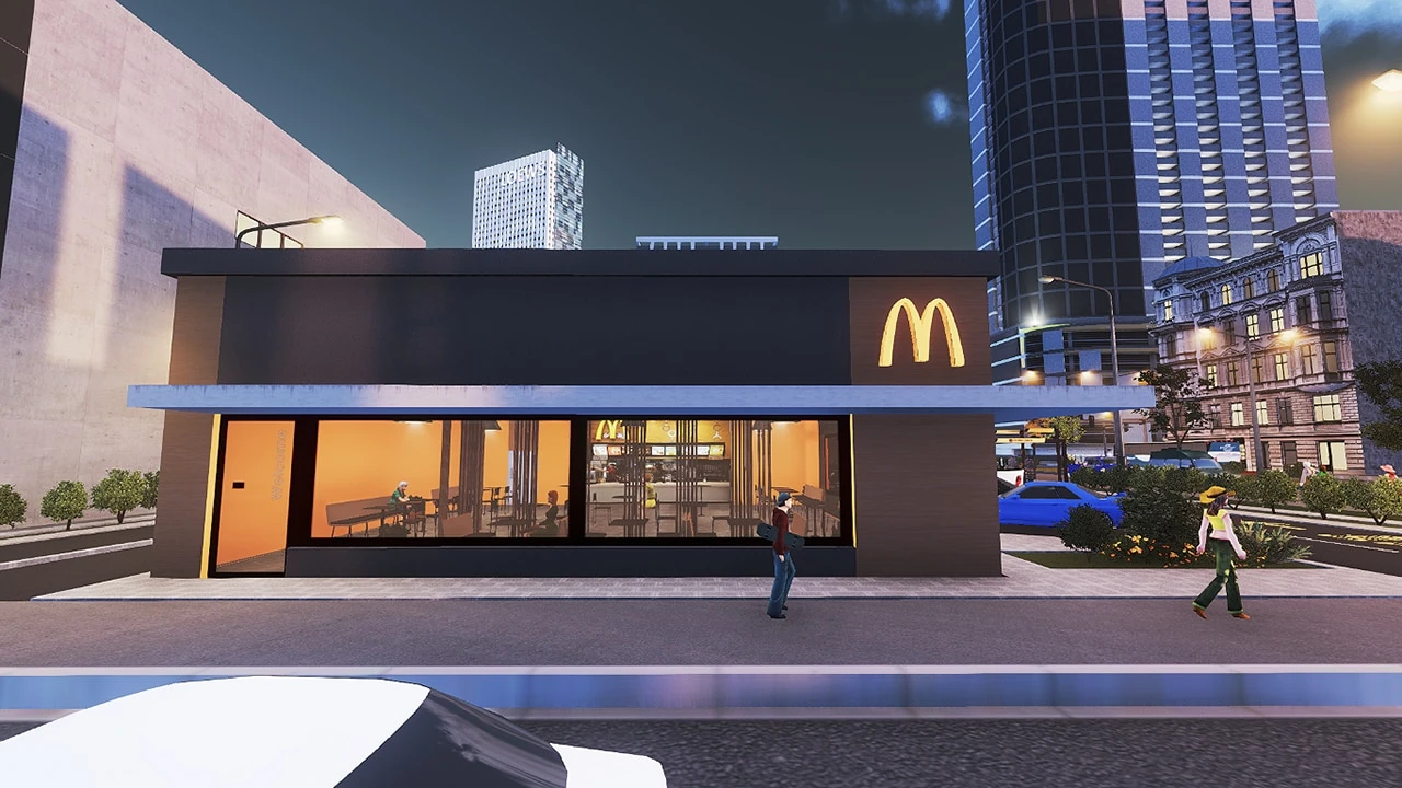 Cities Skylines "Ресторан McDonald's"