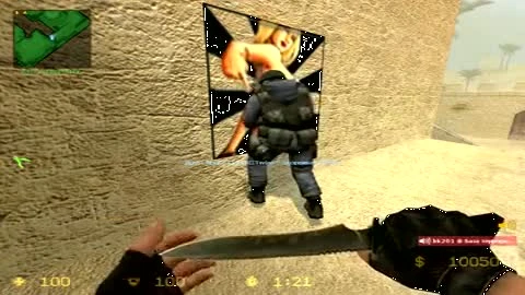 Counter-Strike: Source "Прикольный случай в контре))"