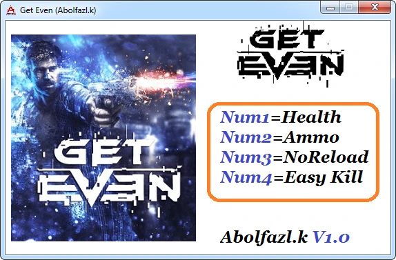 Get Even: Трейнер/Trainer (+4) [1.0] {Abolfazl.k}