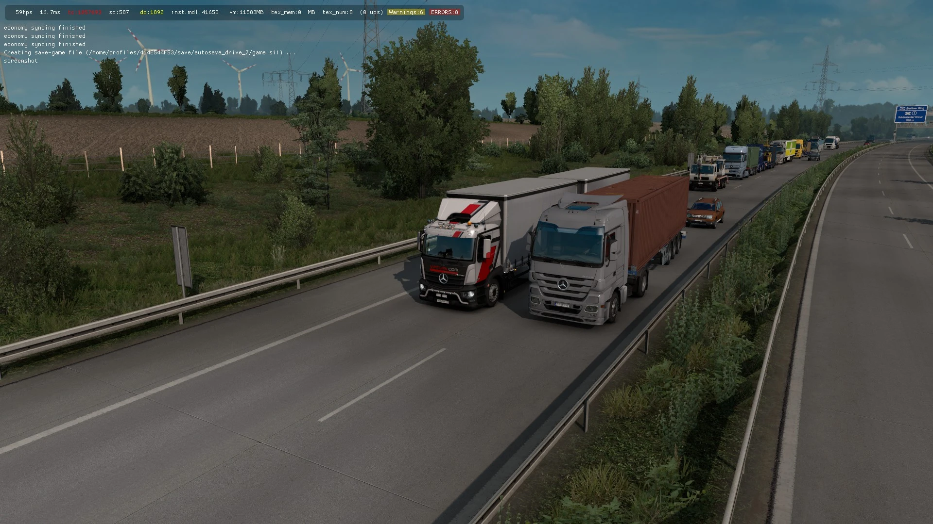 Euro Truck Simulator 2 "D3S Mercedes Antos 12 r1.39. beta"
