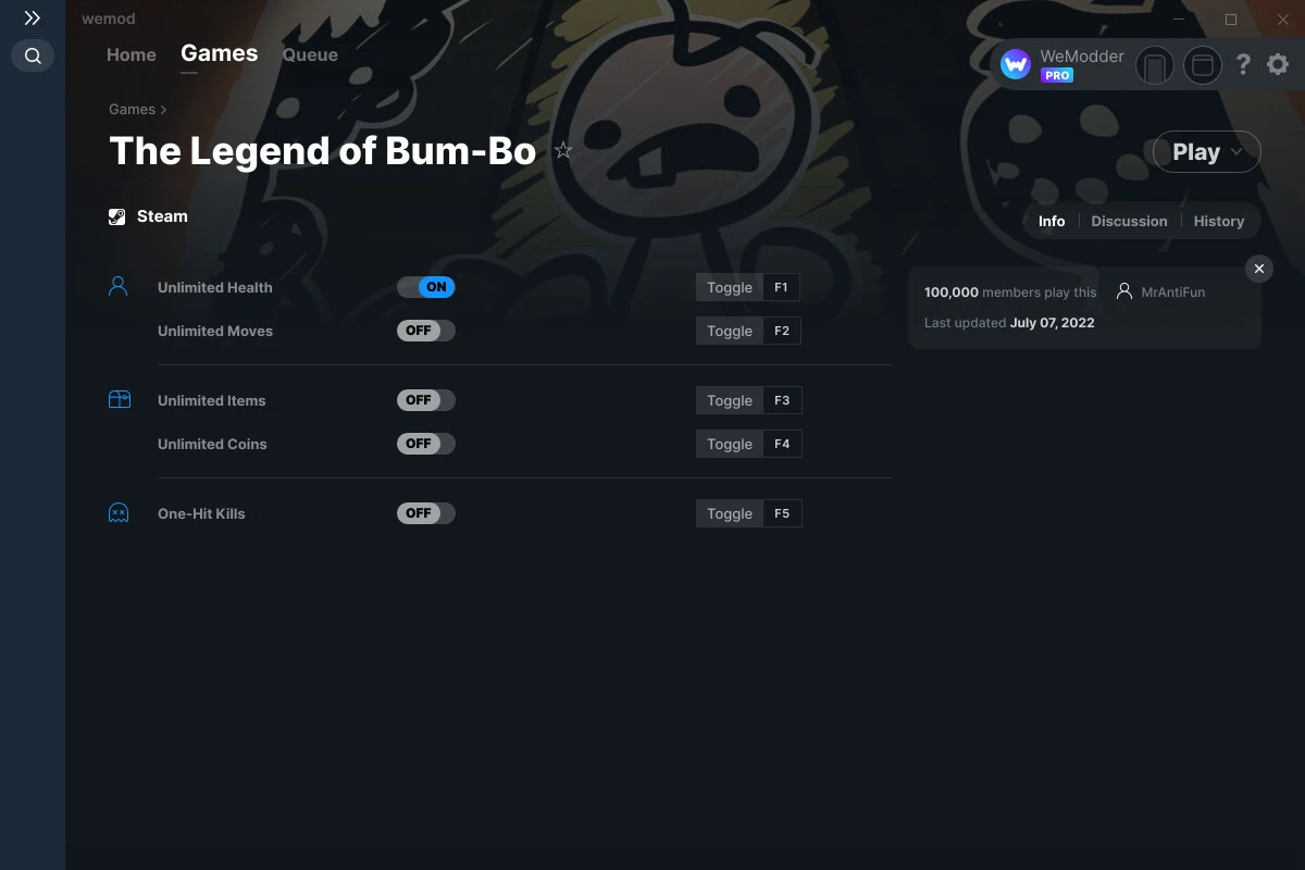 The Legend of Bum-bo "Трейнер +5" [UPD: 08.07.2022] {MrAntiFun / WeMod}