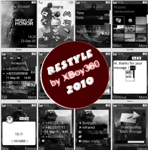 Medal of Honor (2010) "Restyle Theme SE 240x320"